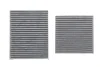 Фільтр салону Citroen C3 09-/C4 Cactus/Peugeot 2008 13-/207 06-15/208 12- (к-кт 2шт.) (вугільний) KAVO FCA10184C (фото 1)