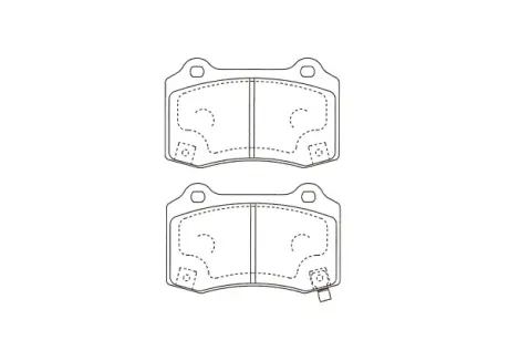 Комплект тормозных колодок, дисковый тормоз KAVO KBP3046