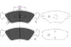 Комплект тормозных колодок, дисковый тормоз KAVO KBP4009 (фото 1)