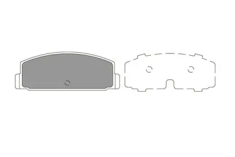 Комплект тормозных колодок, дисковый тормоз KAVO KBP5545