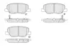 Колодки гальмівні (задні) Mitsubishi Outlander III/Mazda 6 12- (Akebono) KAVO KBP5551 (фото 1)