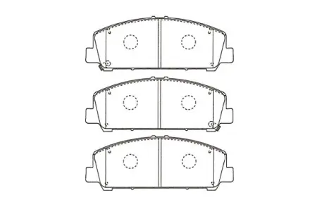 Комплект тормозных колодок, дисковый тормоз KAVO KBP6611