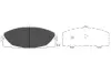 Комплект тормозных колодок, дисковый тормоз KAVO KBP9089 (фото 1)