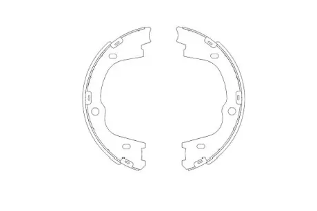 Комплект тормозных колодок KAVO KBS3406
