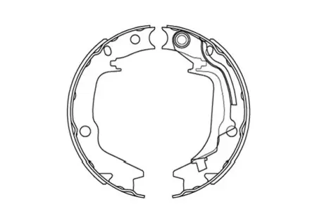 PARTS HYUNDAI Тормозные колодки ручного тормоза Getz KAVO KBS3415