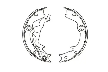 PARTS HYUNDAI Тормозные щеки Accent -10, KIA Rio 05- KAVO KBS3416