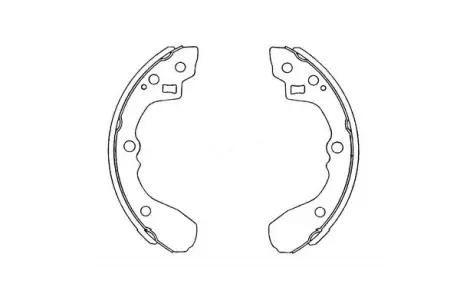 PARTS MAZDA Щеки тормозные 626 1.6 83-12 /87 200X26 KAVO KBS4407
