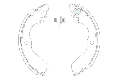 Комплект тормозных колодок KAVO KBS6411