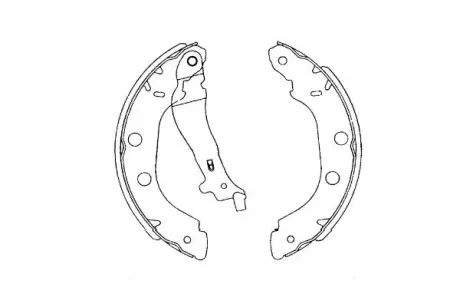 PARTS RENAULT щоки гальмівні Kangoo,Nissan Kubistar,Primera 96- KAVO KBS7419