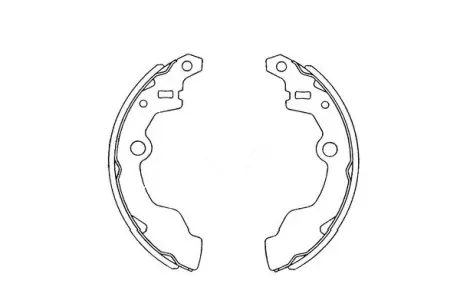 Комплект тормозных колодок KAVO KBS8401