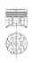 Engine piston. Поршень двигателя KOLBENSCHMIDT 40109600 (фото 1)