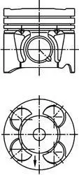 Engine piston. Поршень двигателя KOLBENSCHMIDT 40213600