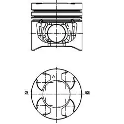 Engine piston. Поршень двигателя KOLBENSCHMIDT 40272620