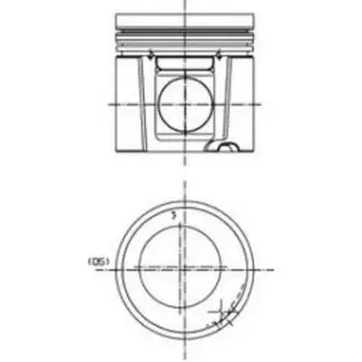 Piston. Поршень KOLBENSCHMIDT 40278600