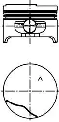 Engine piston. Поршень двигателя KOLBENSCHMIDT 40306600
