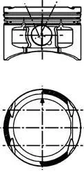 Engine piston. Поршень двигателя KOLBENSCHMIDT 40355600