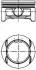Поршень з кільцями OPEL 73.65 ASTRA H Z14XEP (вир-во KS) KOLBENSCHMIDT 40386610 (фото 1)
