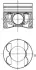 Engine piston. Поршень двигателя KOLBENSCHMIDT 40809600 (фото 1)