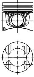 Engine piston. Поршень двигателя KOLBENSCHMIDT 40996600