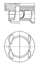 Поршень з кільцями OPEL/CHEVROLET 73,90 1,4 16V A14XER/A14XEL/B14XER/Z14XEL (вир-во KS) KOLBENSCHMIDT 41007620