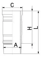 Гільза циліндра KOLBENSCHMIDT 89893110