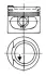 Engine piston. Поршень двигателя KOLBENSCHMIDT 93928600 (фото 1)