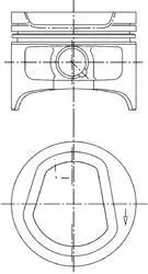 Engine piston. Поршень двигателя KOLBENSCHMIDT 94553600