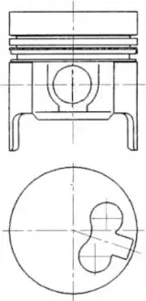 Engine piston. Поршень двигателя KOLBENSCHMIDT 94756600