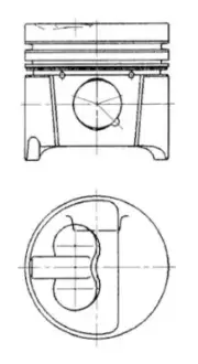 Engine piston. Поршень двигателя KOLBENSCHMIDT 94786700