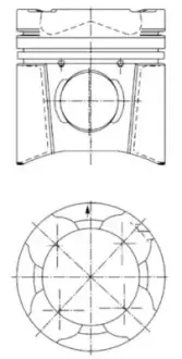Поршень KOLBENSCHMIDT 94846600