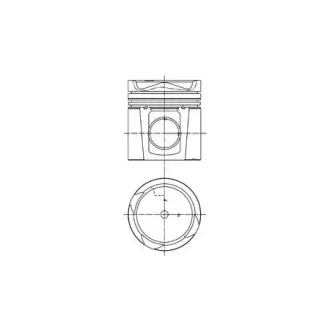 Engine piston. Поршень двигателя KOLBENSCHMIDT 99985600