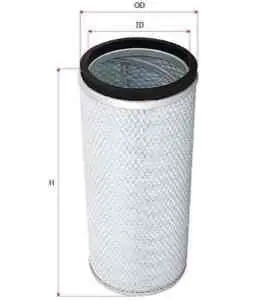 Air filter, by-pass. Фильтр воздушный, запасный KOMATSU 6001812461