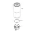 Fuel filter, water separator, Spin-On. Фильтр топливный, сепаратор, накручиваемый KOMATSU 6003193440 (фото 1)