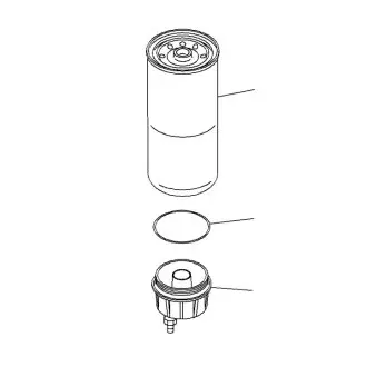 Fuel filter, water separator, Spin-On. Фильтр топливный, сепаратор, накручиваемый KOMATSU 6003193440