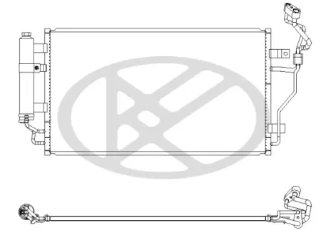 Радиатор кондиционера NISSAN LEAF KOYORAD CD020860