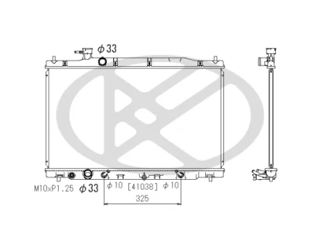 Радіатор двигуна HONDA CR-V III 2.4 06.06-12.12 KOYORAD PL082429