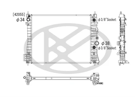 Радіатор двигуна BUICK ENCORE 1.4 09.12- KOYORAD PL312878