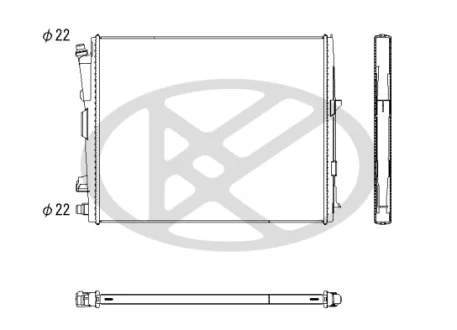 Радіатор двигуна BMW 2 (G42, G87), 3 (G20, G80, G28), 3 (G21), 3 (G21, G81), 4 (G22, G82), 4 (G23, G83), 4 GRAN COUPE (G26), I4 (G26), IX (I20), Z4 (G29) 1.6-Electric 11.18- KOYORAD PL423716