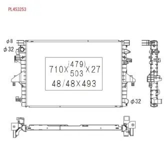 Радіатор системи охолодження KOYORAD PL453253