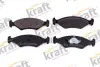 Комплект тормозных колодок, дисковый тормоз KRAFT AUTOMOTIVE 6002140 (фото 1)