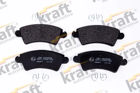 Комплект тормозных колодок, дисковый тормоз KRAFT AUTOMOTIVE 6005538