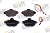 Комплект тормозных колодок, дисковый тормоз KRAFT AUTOMOTIVE 6006025 (фото 1)
