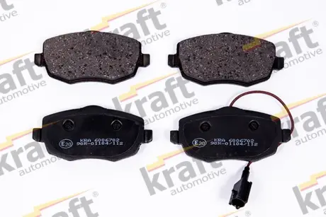 Комплект тормозных колодок, дисковый тормоз KRAFT AUTOMOTIVE 6006702