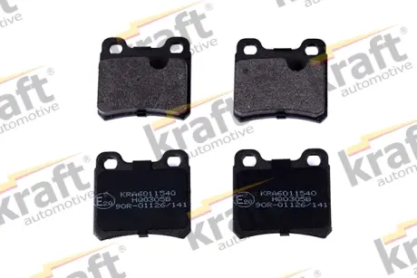 Комплект тормозных колодок, дисковый тормоз KRAFT AUTOMOTIVE 6011540