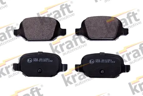 Комплект тормозных колодок, дисковый тормоз KRAFT AUTOMOTIVE 6011551