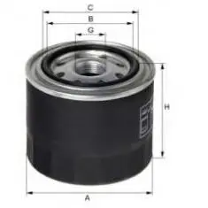 Oil filter Spin-On. Фильтр масляный, накручиваемый KUBOTA 1505632432
