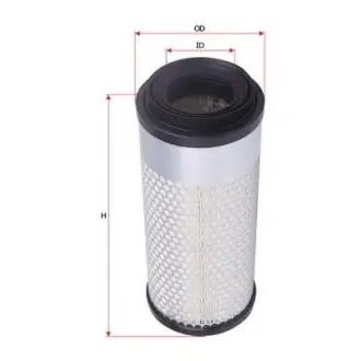 Фильтр воздушный, основной. Фільтр повітряний, первинний. Air filter, primary KUBOTA T027016320