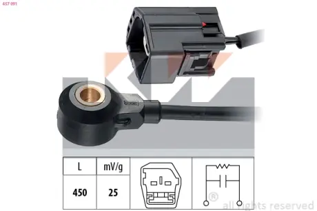 Ignition knock sensor. Датчик детонации KW 457091
