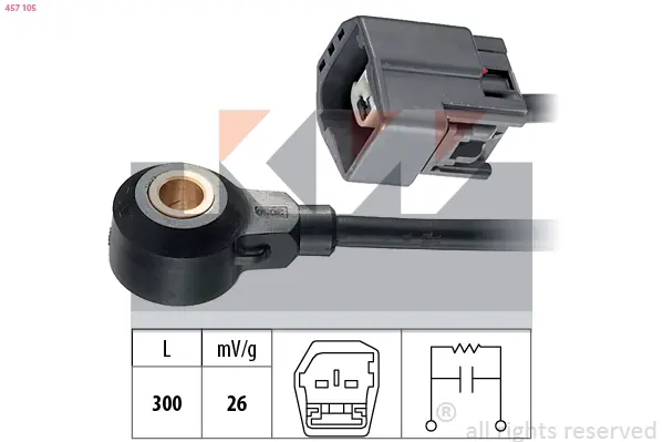 Ignition knock sensor. Датчик детонации KW 457105 (фото 1)