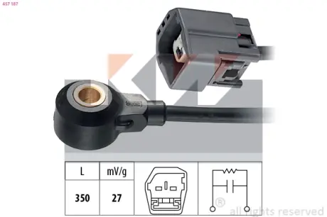 Ignition knock sensor. Датчик детонации KW 457187